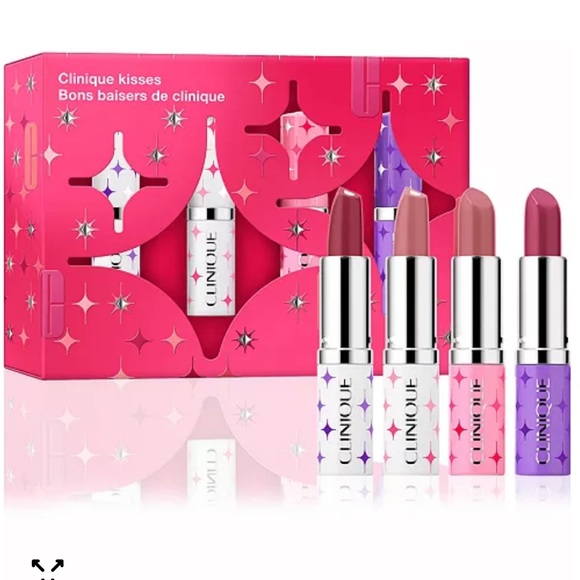 Clinique Kisses Lipstick Set - Red and Pink Hues - Picture 1 of 6